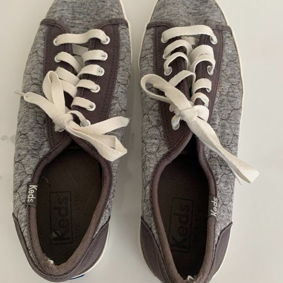 Keds Womens Size 8 Kickstart Quilted Gray Shoes Sneakers - Picture 4 of 16